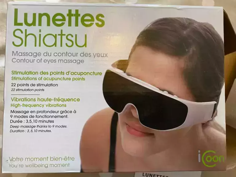lunettes shiatsu massage du contour des yeux