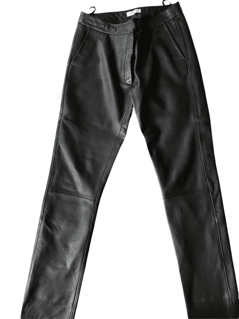 pantalon cuir noir