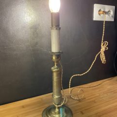 bougeoir lampe laiton