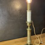 bougeoir lampe ancien électrifié