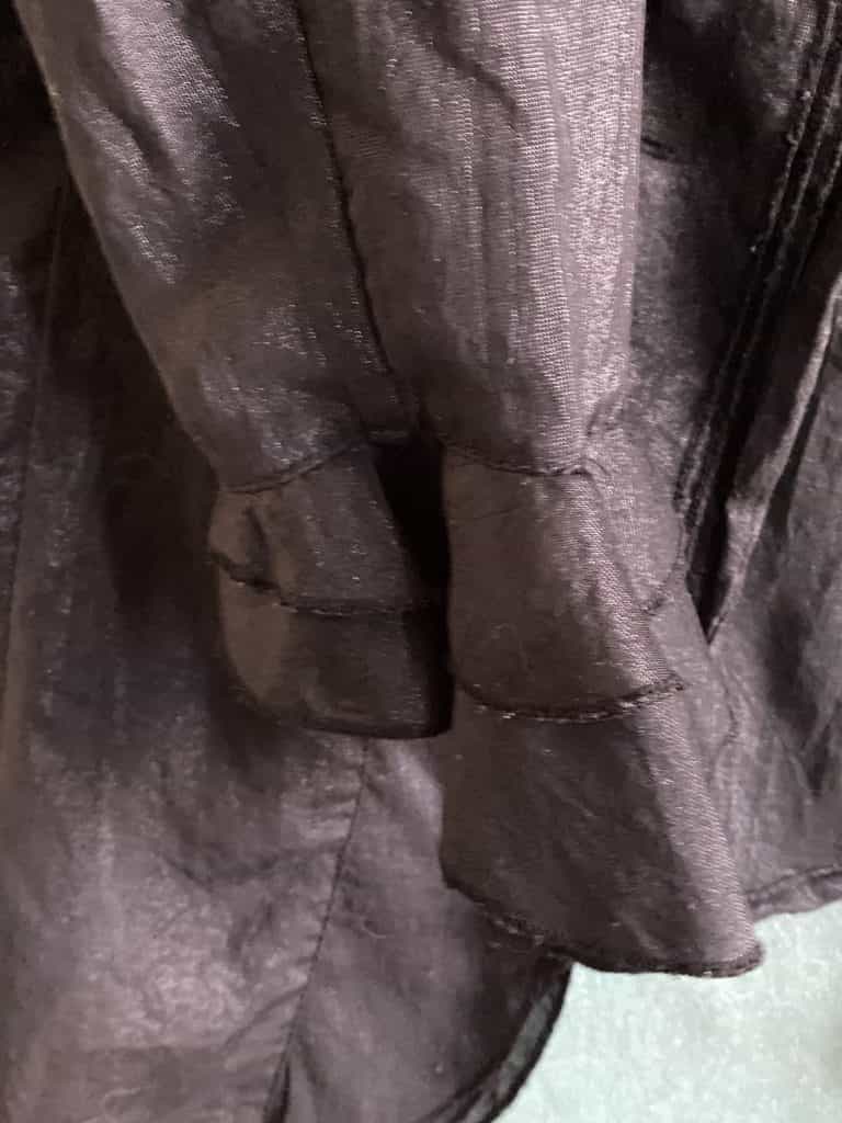 veste chemise noire transparente