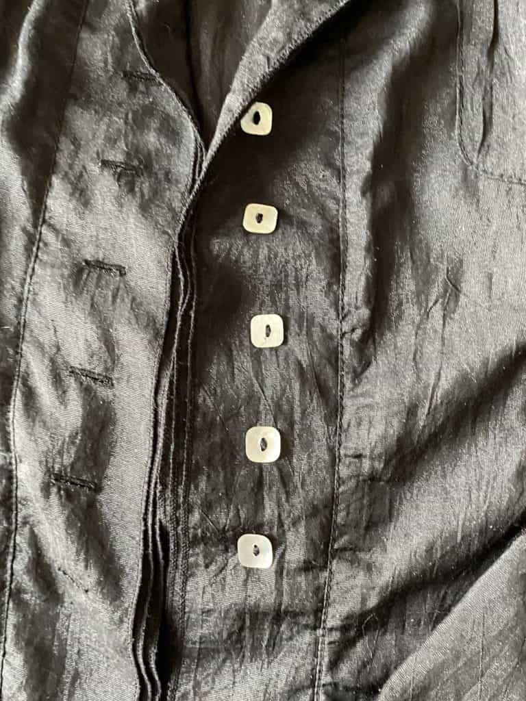 veste chemise noire transparente
