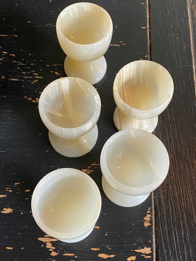 service à liqueur en albâtre