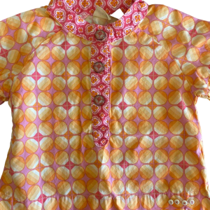 blouse IKKS orange rose bébé fille