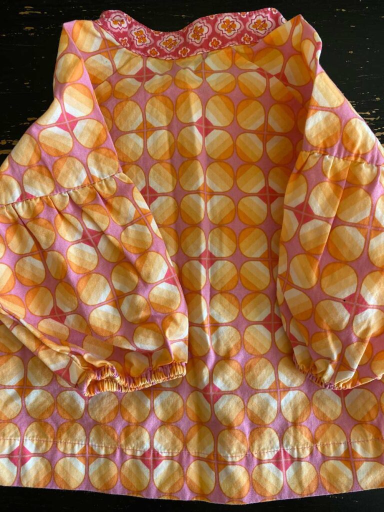 blouse IKKS orange rose bébé fille