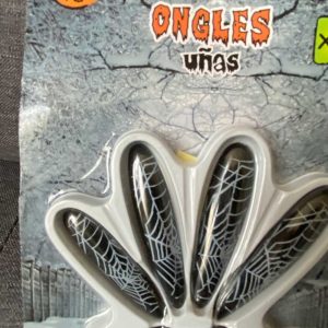 faux ongles noirs Halloween