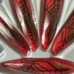 faux ongles rouges halloween