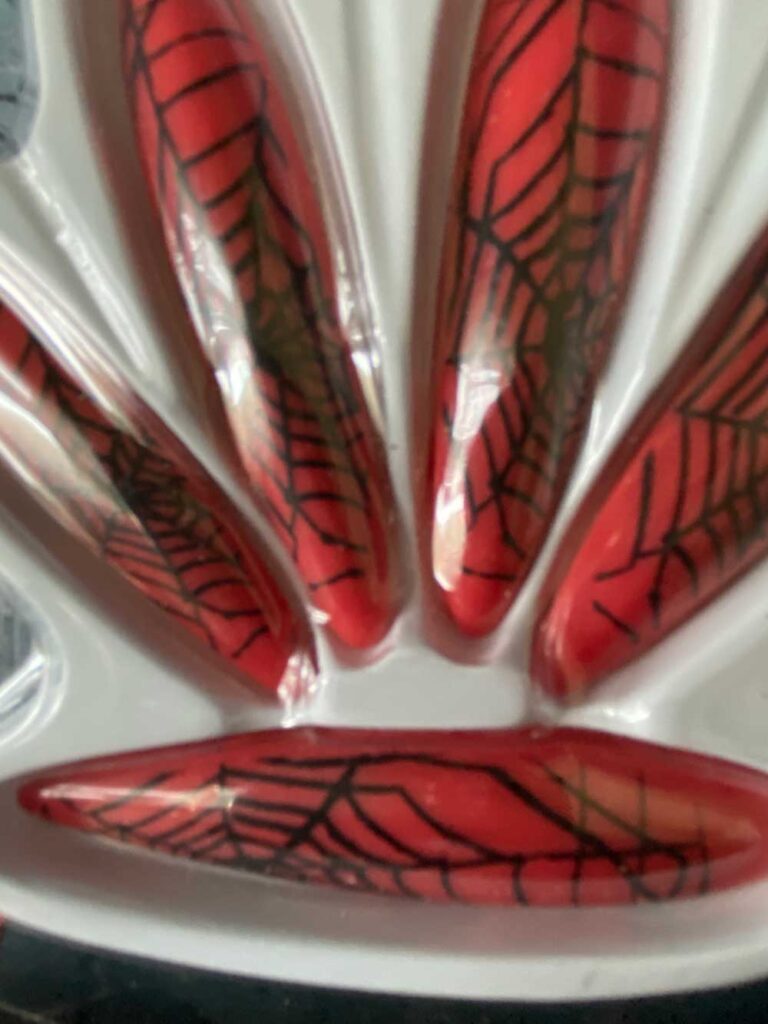 faux ongles rouges halloween