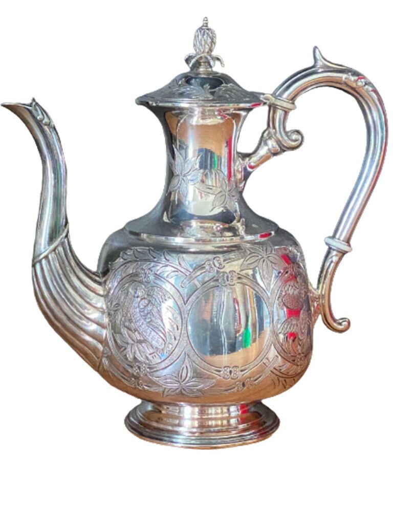 verseuse Armand Frenais métal argenté Art nouveau