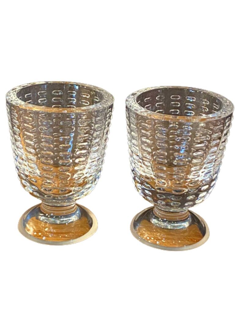 coquetiers en cristal de sèvres