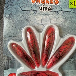 faux ongles rouges halloween