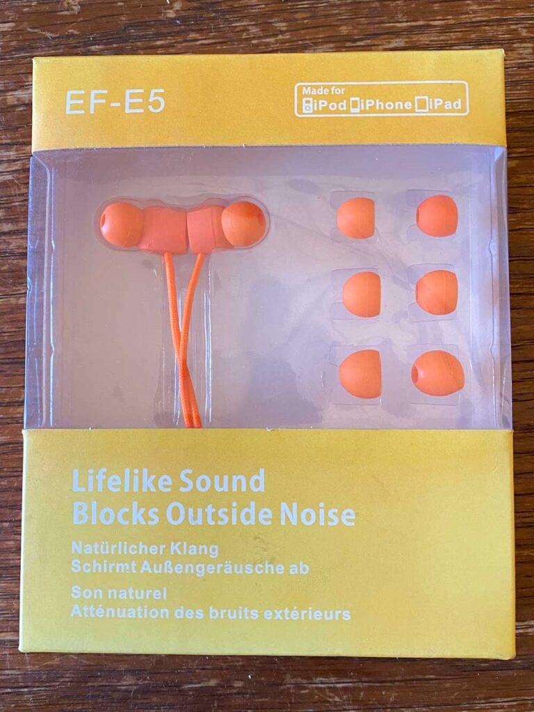 Écouteurs avec embouts interchangeables (tailles s, m et l)