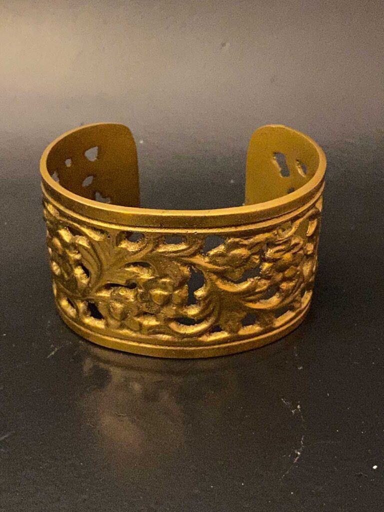 bracelet manchette en bronze