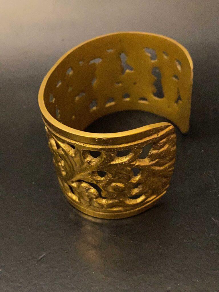bracelet manchette en bronze