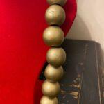 collier à grosses perles or