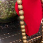 collier à grosses perles or