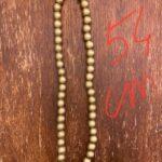 collier à grosses perles or