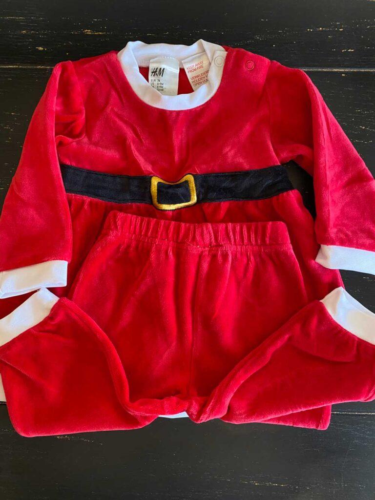 tenue de père noël 9 12 mois
