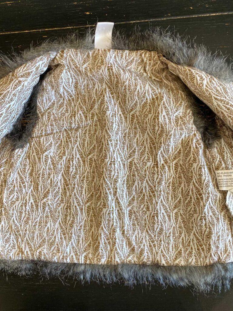 gilet fausse fourrure 2 3 ans