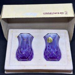 paire de petits vases cristal d'arques