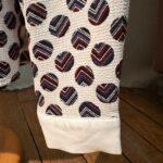 blouse blanche à motifs t.36