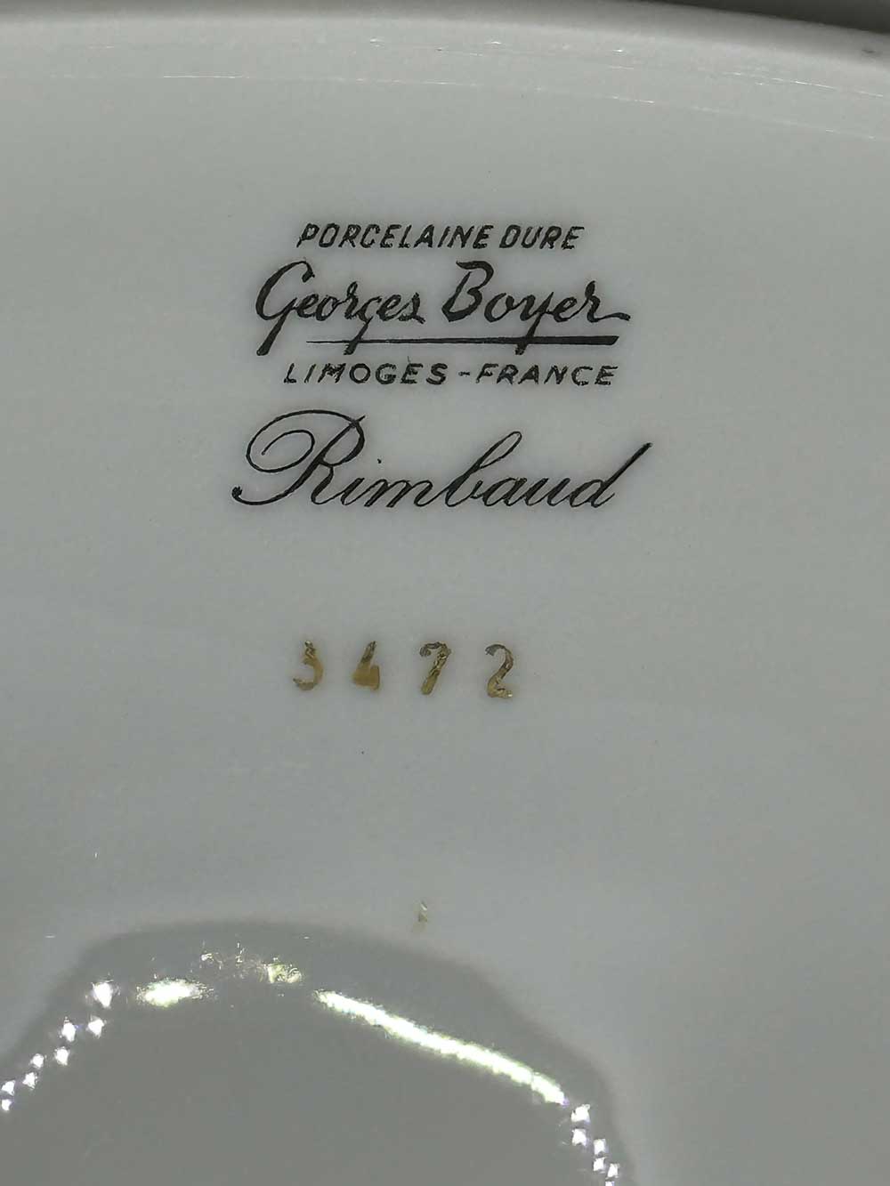 soupière porcelaine de limoges Georges Boyer