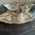 saucière métal argenté ERCUIS poinçons