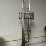 Trompette ancienne Couesnon 1920 laiton argenté