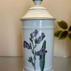 Pot pharmacie porcelaine de Limoges la tisaniere decor