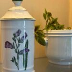 Pot pharmacie porcelaine de Limoges la tisaniere decor