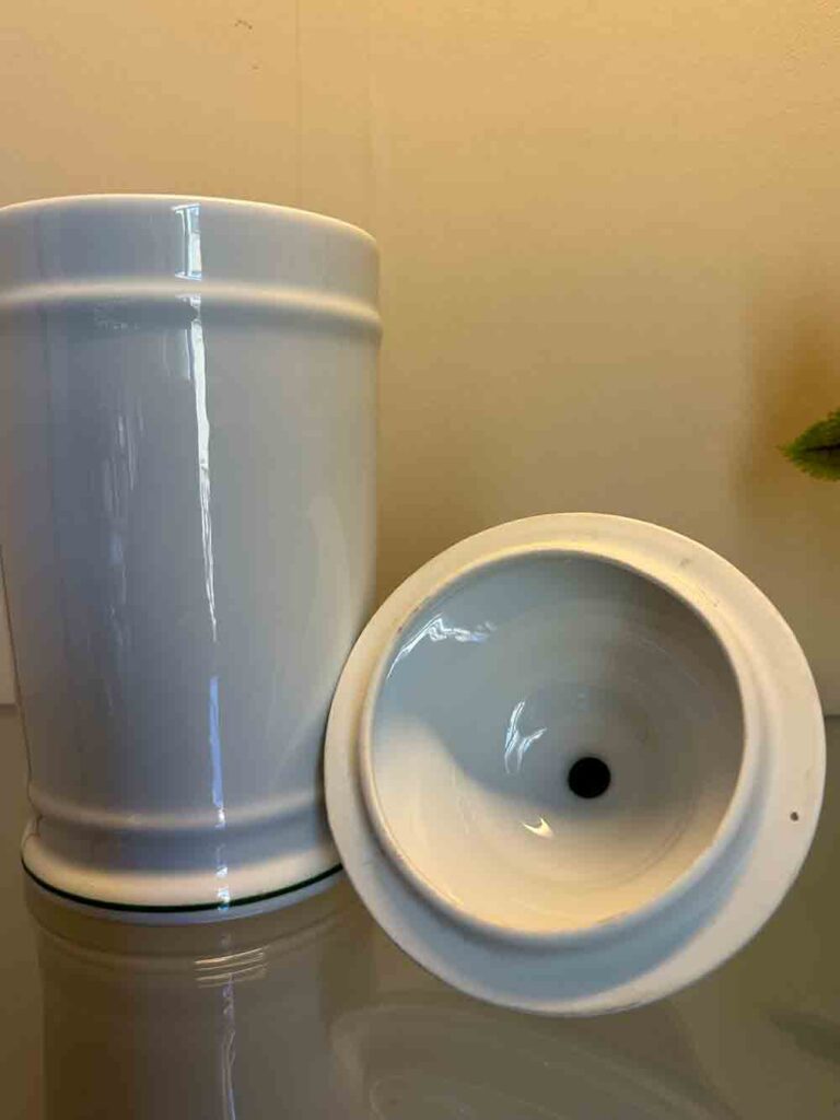 Pot pharmacie porcelaine de Limoges la tisaniere decor