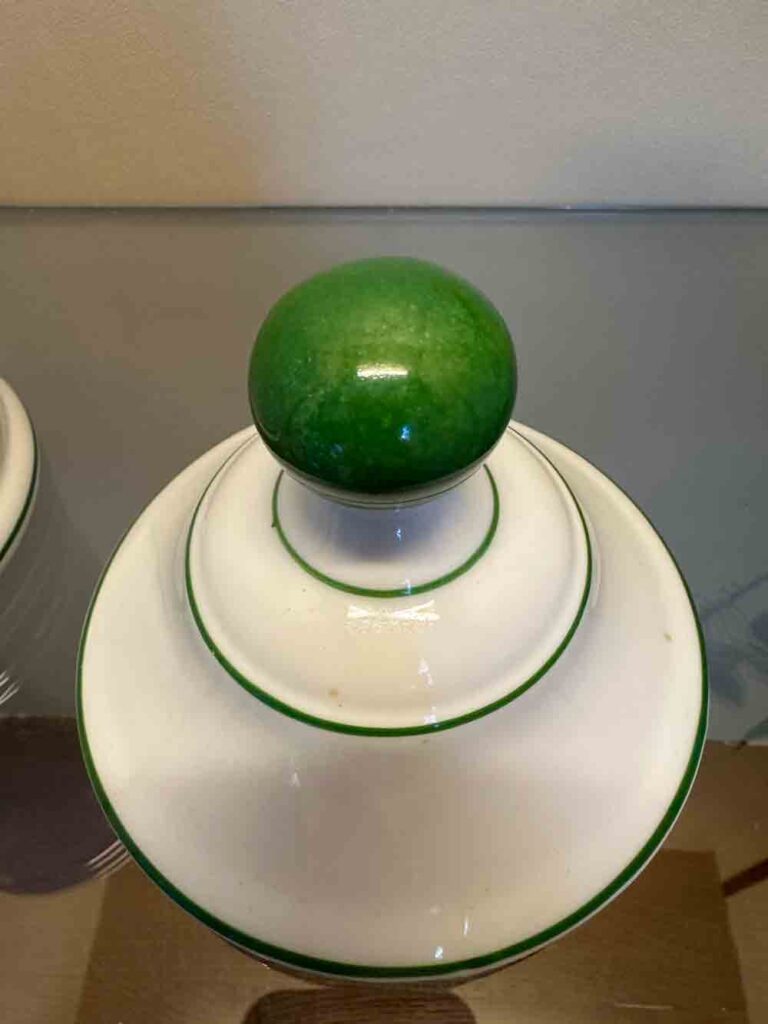 Pot pharmacie porcelaine de Limoges la tisaniere decor