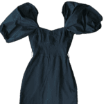 Robe Noire Zara épaules bouffantes taille 34 XS