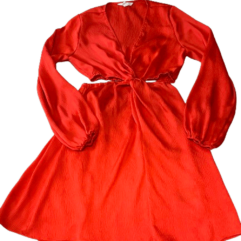robe H&M orange tailleS