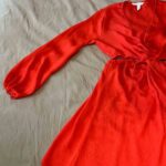 robe H&M orange tailleS