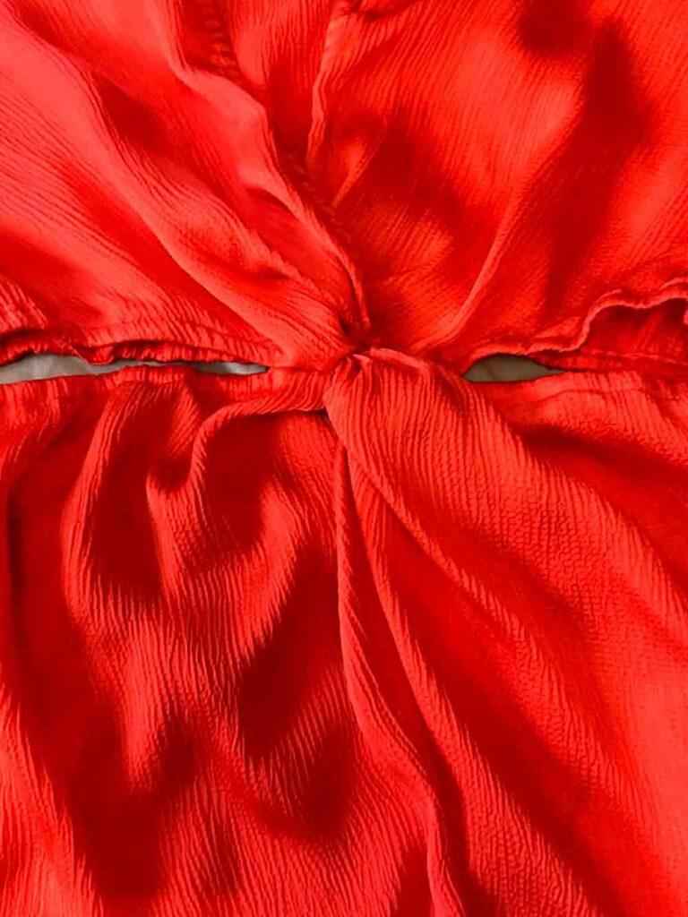 robe H&M orange tailleS