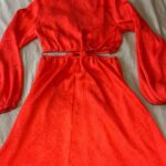robe H&M orange tailleS