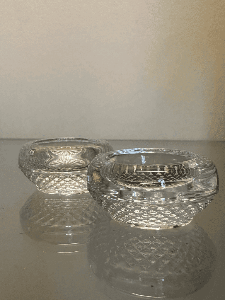 Salières Salerons en cristal de baccarat