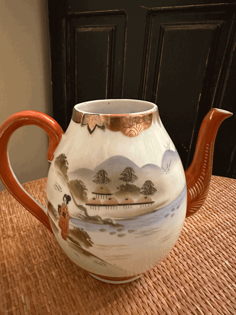 Service Thé Porcelaine Japonaise Kutani Vintage