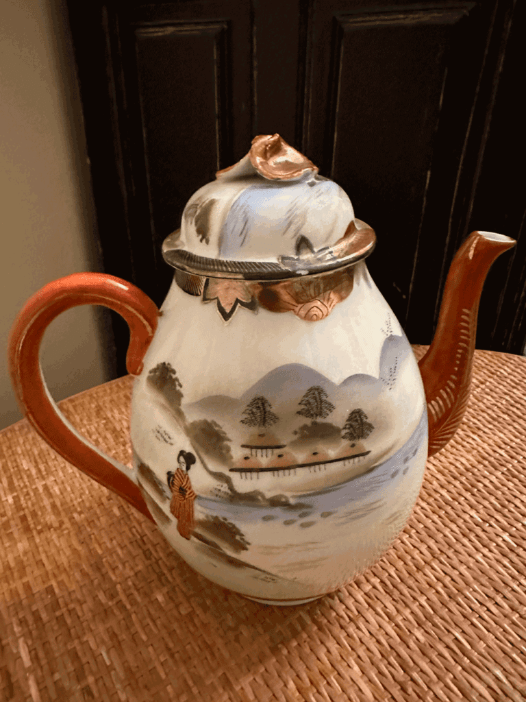 Service Thé Porcelaine Japonaise Kutani Vintage