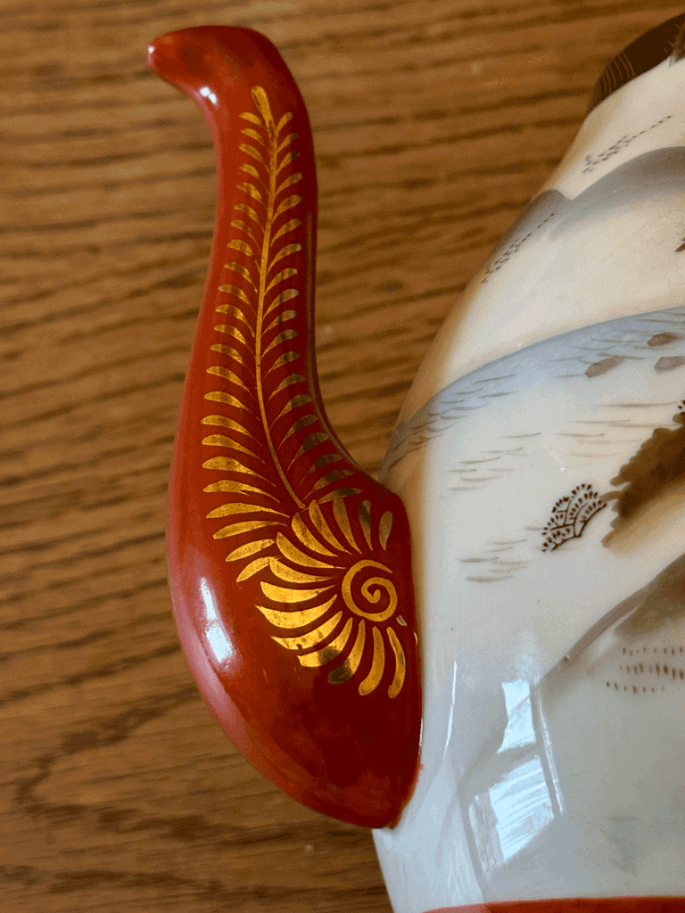 Service Thé Porcelaine Japonaise Kutani Vintage