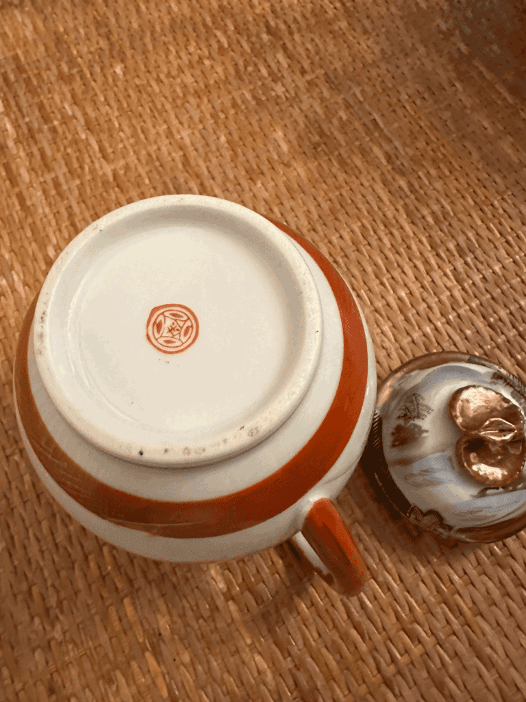 Service Thé Porcelaine Japonaise Kutani Vintage