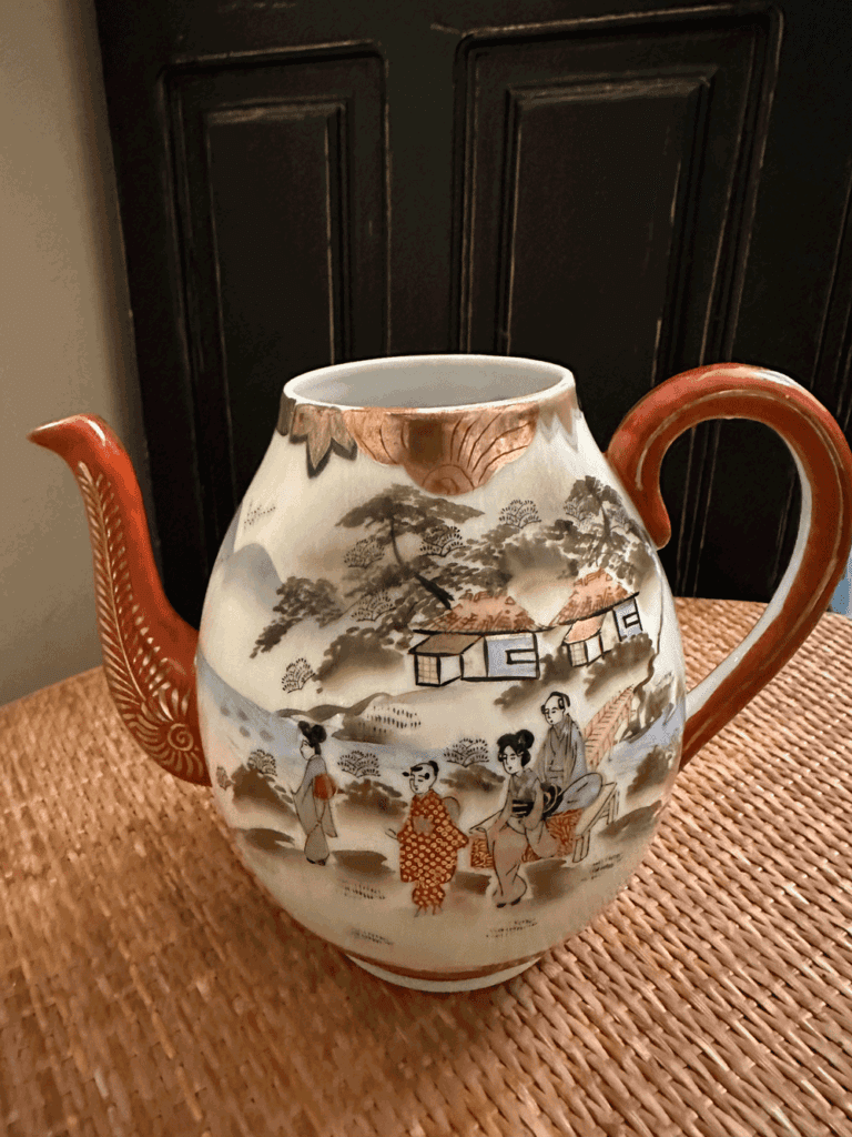 Service Thé Porcelaine Japonaise Kutani Vintage