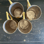 Tasses Mexicaines Cuivre et Laiton Calendrier Aztèque