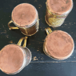 Tasses Mexicaines Cuivre et Laiton Calendrier Aztèque