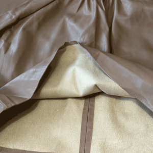 Blouse Beige Zara Simili Cuir Taille S
