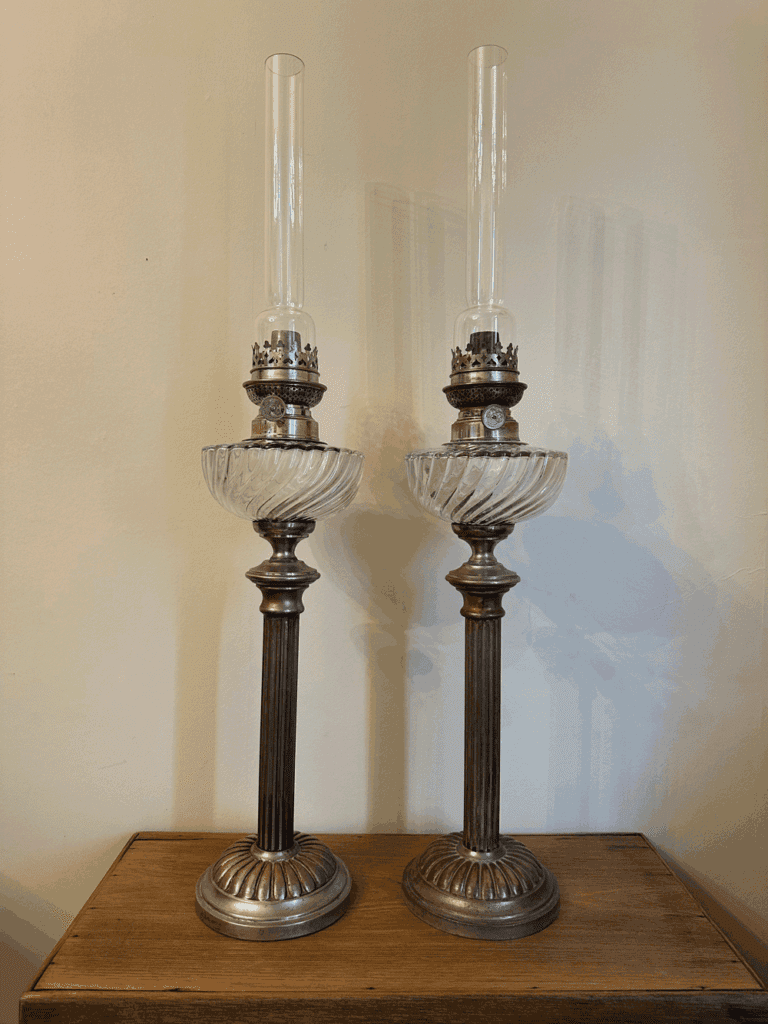 Lampes à pétrole Kosmos Brenner en régule