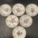 soucoupes en porcelaine de silesie Allemagne Pologne 1900