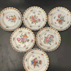 soucoupes en porcelaine de silesie Allemagne Pologne 1900