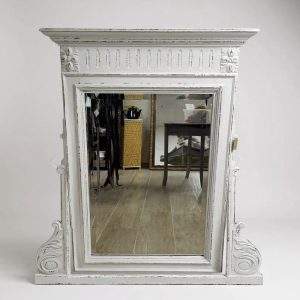 ancien miroir rénové seconde main brocante